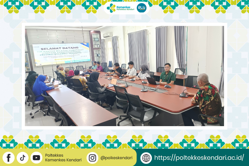 Poltekkes Kemenkes Kendari menerima kunjungan Tim DJPb Prov. Sulawesi Tenggara